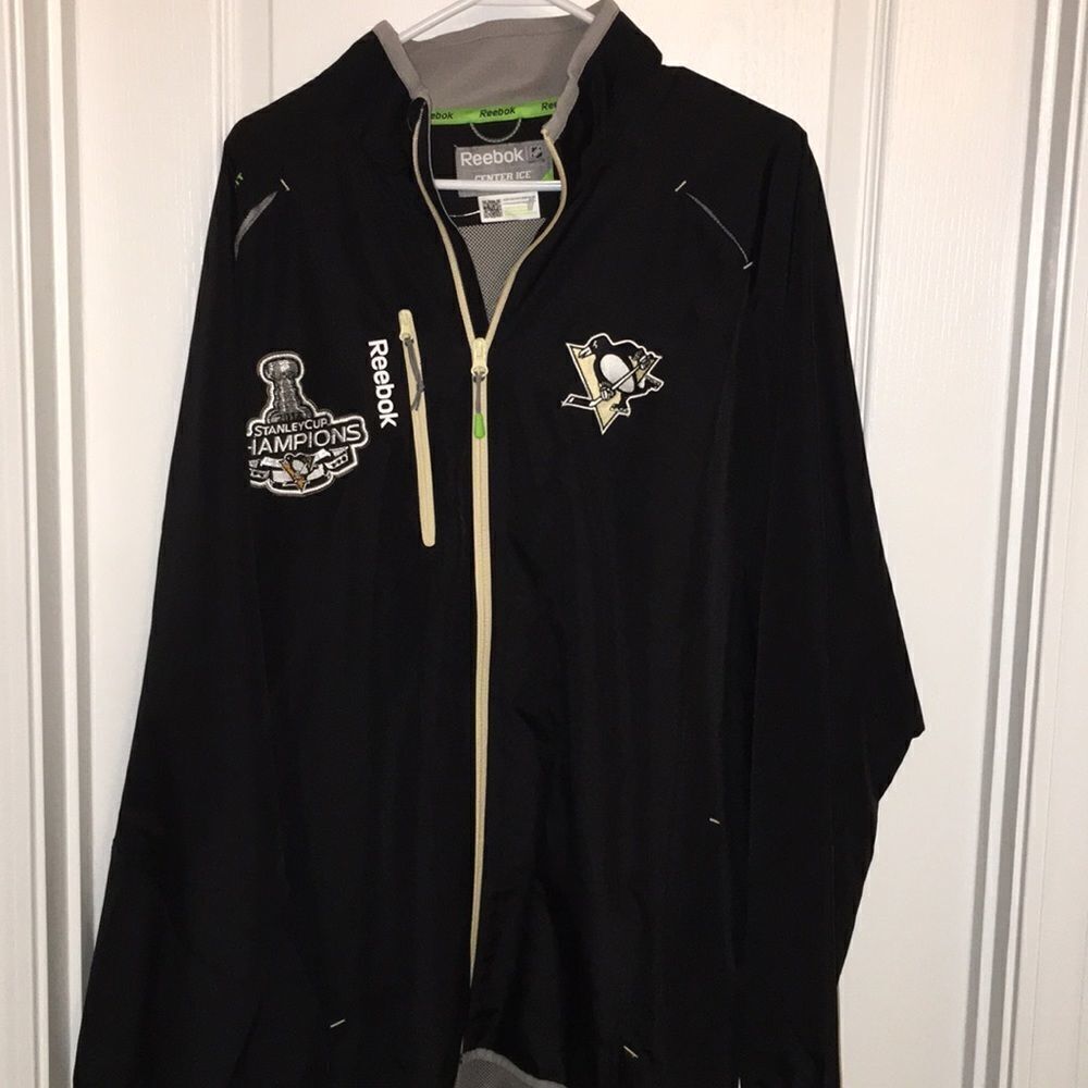 2016 new Stanley cup champions Reebok centerice model pittsburgh penguins jacket